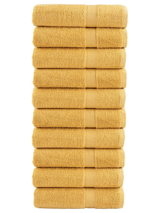 vidaXL 50x100εκ. Χρυσή 10τμχ Βάρους 600gr/m²