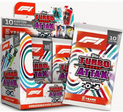 Topps 2024 Turbo Attax Formula 1 F1 Afisaj Booster 24 Pachete Total 240 Carti