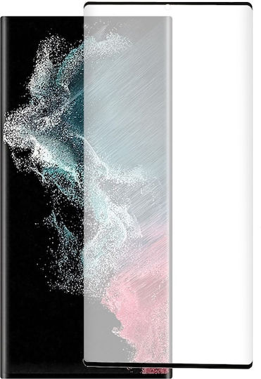 0.3mm Full Face Tempered Glass Μαύρο (Galaxy S23 Ultra)