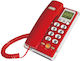 Kabelgebundenes Telefon Büro Rot 102082_r