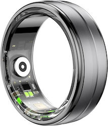 Techsuit R06 Smart Ring 19.8mm με Παλμογράφο Μαύρο