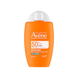 Eau Thermale Avène Ultra Fluid Oil Control Waterproof Sunscreen Lotion Face SPF50+ 50ml