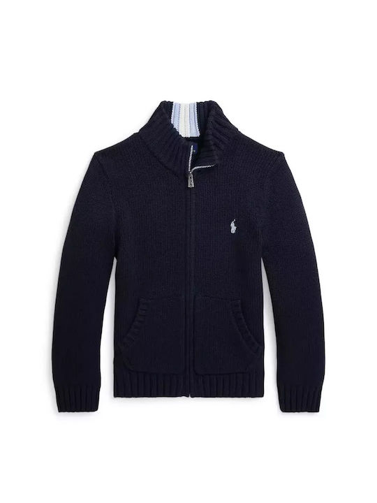 Ralph Lauren Cardigan pentru copii Tricotat Albastru