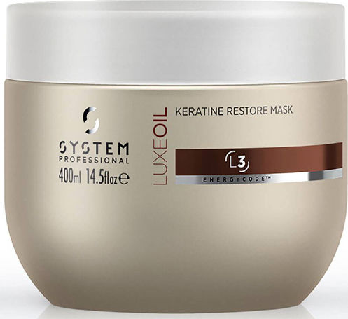 System Professional Luxeoil L3 Μάσκα Μαλλιών για Επανόρθωση με Κερατίνη 400ml