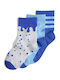 adidas Παιδικές Κάλτσες Graphic Blue 3 Ζευγάρια