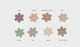 Decorative Element for Wedding Favors Purple 100pcs