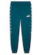 Tape Pantaloni de trening cu Elastic Verde