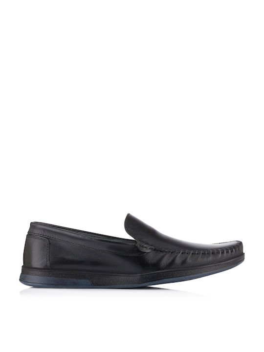 Next Step Shoes Men's Leather Moccasins Black