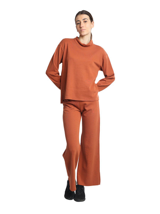 Sweatpants Set Brown