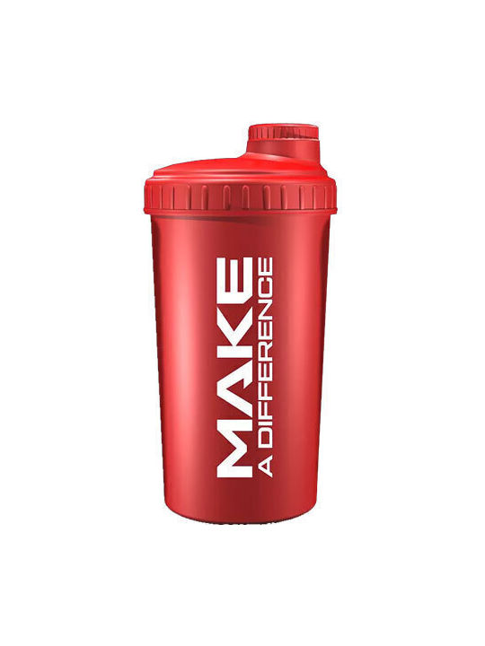 Scitec Nutrition Make A Difference Shaker Proteine 700ml Plastic Roșu Scitec Nutrition Make A Difference Shaker Proteine 700ml Plastic Roșu