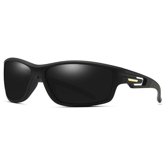 Techsuit Γυαλιά Ποδηλασίας 201910 με Μαύρο Σκελετό και Polarized Φακούς