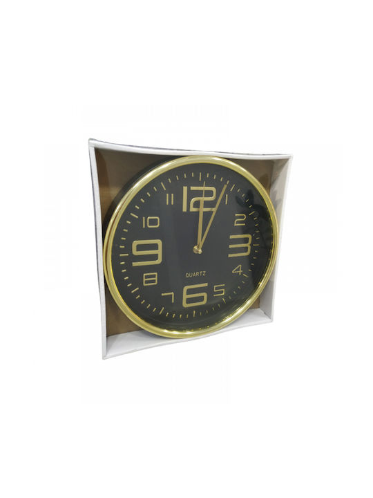 Wall Clock Plastic Gold Ø30cm