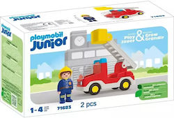 Playmobil Junior Πυροσβέστης Με Κλιμακοφόρο Όχημα για 1-4 ετών Playmobil Junior Πυροσβέστης Με Κλιμακοφόρο Όχημα για 1-4 ετών