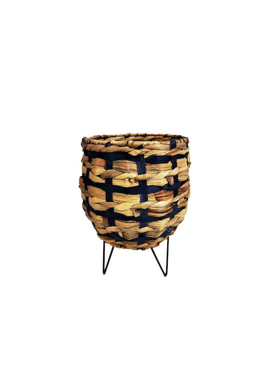 Espiel Wicker Lantern Beige 23x23x28cm