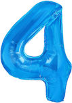 Balloon Foil Number 4 Blue