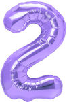 Balloon Foil Number 2 Purple