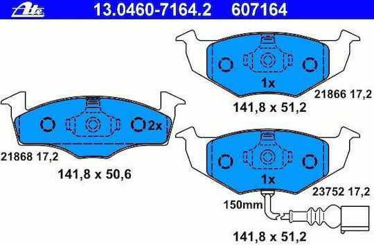 Skoda Fabia 6y2 Ate 13046071642 Brake Pads