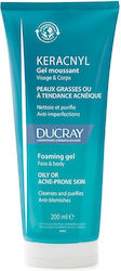 Ducray Keracnyl Gel Καθαρισμού Προσώπου 200ml