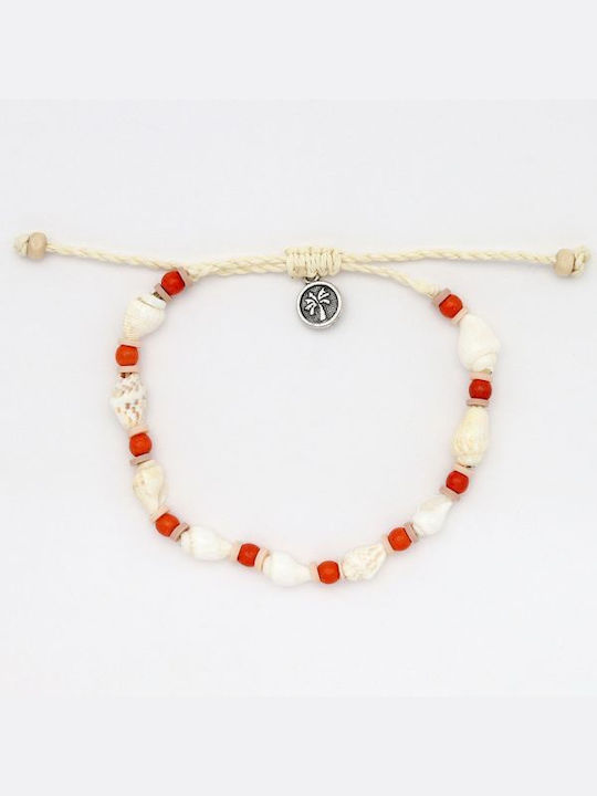 Rose Shell and Bead Anklet