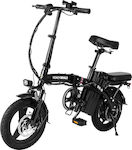 Honey Whale Men's Black Foldable Electric with Gears and Disc Brakes