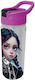 Graffiti Παιδικό Παγούρι Πλαστικό με Καλαμάκι Tritan Casual Girls 500ml