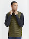 Blend Men's Sleeveless Puffer Jacket Green