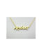 Stainless Steel Necklace Name Angeliki Gold 1pc