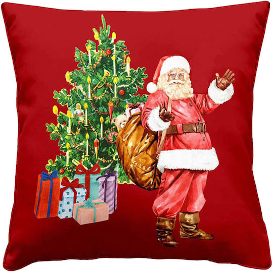 Atmosphera Santa Claus Christmas Decorative Pillow Square Red 40x40cm