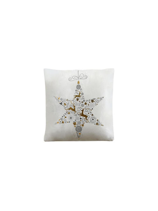 Fylliana Christmas Decorative Pillow Star White 45x45pcs