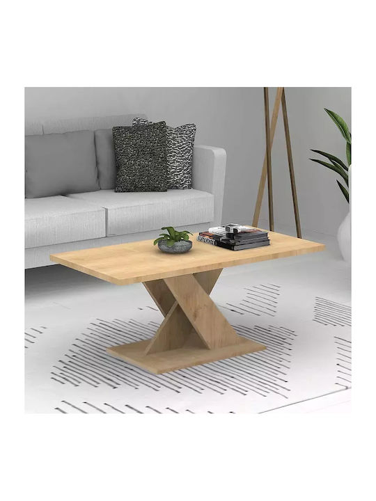 Rectangular Coffee Table Beige L110xW55xH48cm