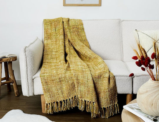 The Home Deco Factory Πολυθρόνας Π150xΜ120cm Κίτρινο The Home Deco Factory Πολυθρόνας Π150xΜ120cm Κίτρινο