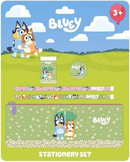 Graffiti Bluey Kinder Schreibwarenset mit Etui