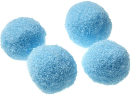 Nuova Vita Pom Pom Craft Blue with Diameter 20mm Set of 100pcs