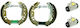 Set Brake Pads Fiat Linea 323 Ate 03052090203