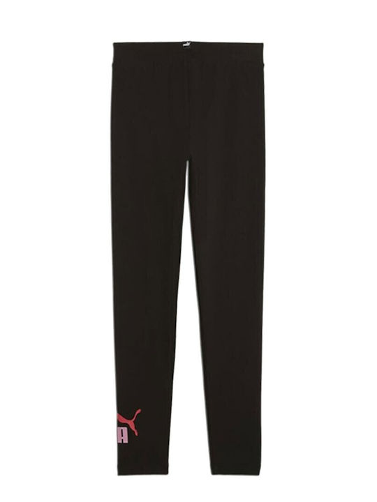 PUMA Colant Copii Sportiv Lung Negru Ess Logo