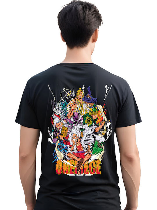 Pop Culture One Piece Lets Go T-shirt Ein Stück Schwarz Baumwolle Einzelstück Los Geht's