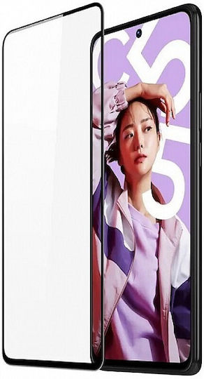 0.3mm Full Face Tempered Glass Μαύρο (Realme C55)