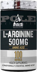 Pole Nutrition L-arginine 500мг 100 Капсули Pole Nutrition L-arginine 500мг 100 Капсули