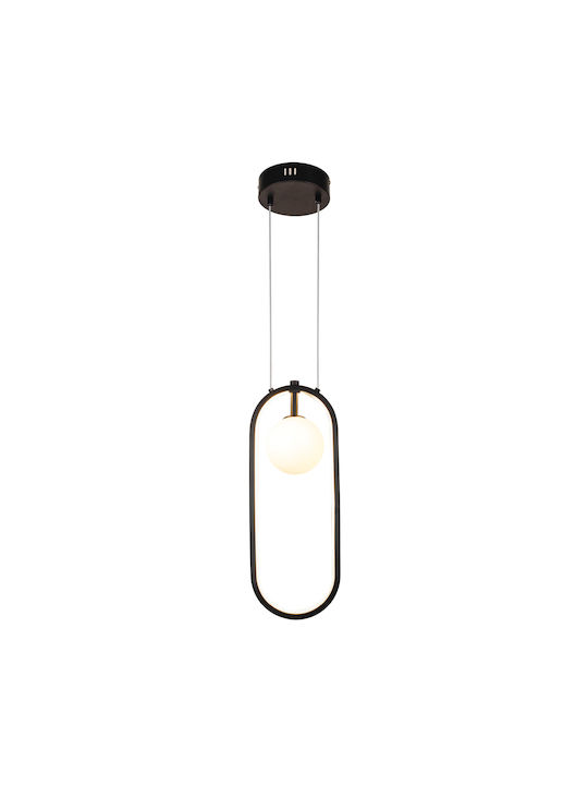 Inlight Pendant Light LED with Warm White Light Black