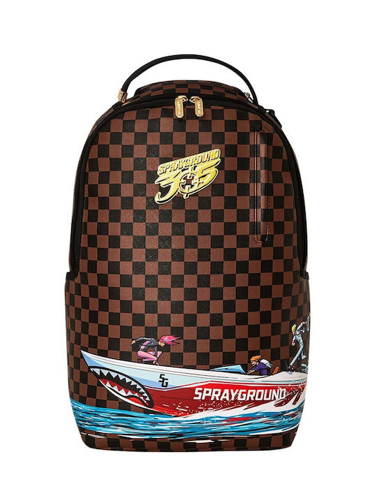 Sprayground Σχολική Τσάντα Πλάτης Γυμνασίου - Λυκείου σε Καφέ χρώμα