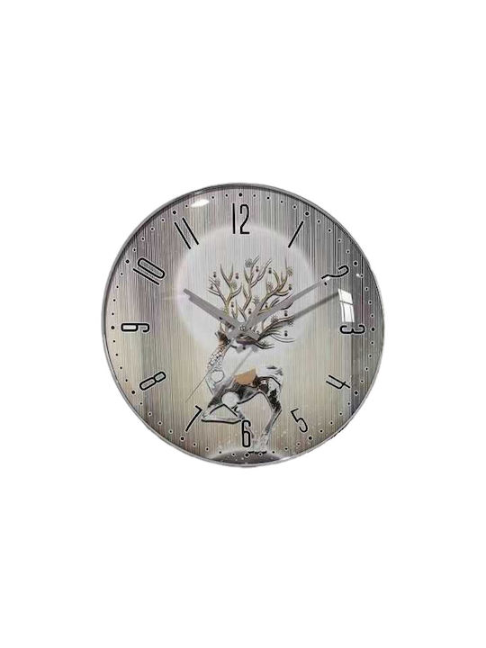 Wall Clock Silver