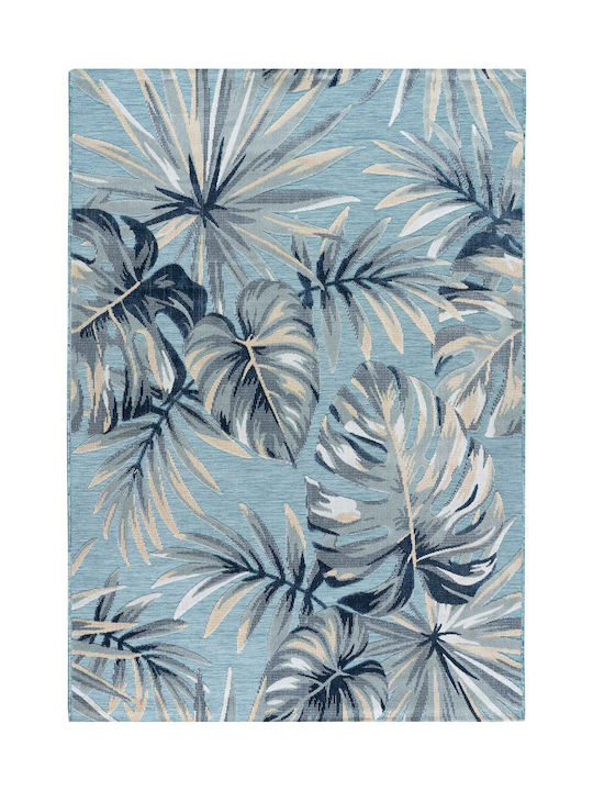 Madi Forest Rug Rectangular Blue