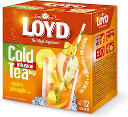 Loyd Cold Infusion Tea Μήλο Ανανάς 12 Πυραμίδες X 2.5gr 30gr