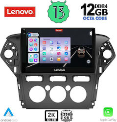 Lenovo Sistem Audio Auto pentru BMW X1 / X3 / X4 Ford Mondeo 2011-2013 cu A/C (Bluetooth/USB/AUX/WiFi/GPS/Apple-Carplay/Android-Auto) cu Ecran Tactil 10"