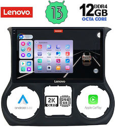 Lenovo Car-Audiosystem für BMW X1 / X3 / X4 Jeep Wrangler 2011-2014 (Bluetooth/USB/AUX/WiFi/GPS/Apple-Carplay/Android-Auto) mit Touchscreen 10"