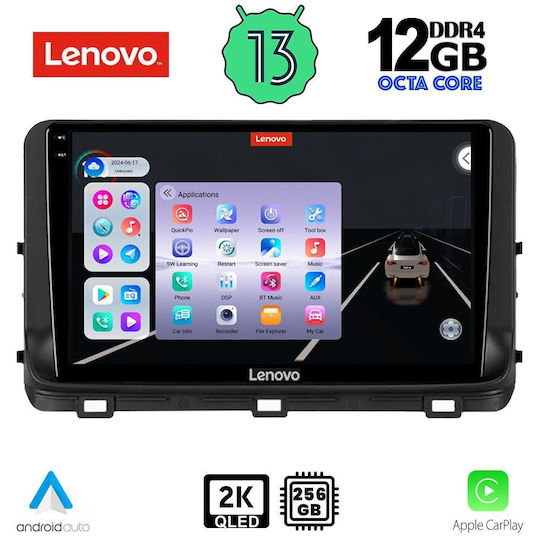 Lenovo Car Audio System for BMW X1 / X3 / X4 Kia Ceed / XCeed 2018-2022 (Bluetooth/USB/AUX/WiFi/GPS/Apple-Carplay/Android-Auto) with Touch Screen 10"