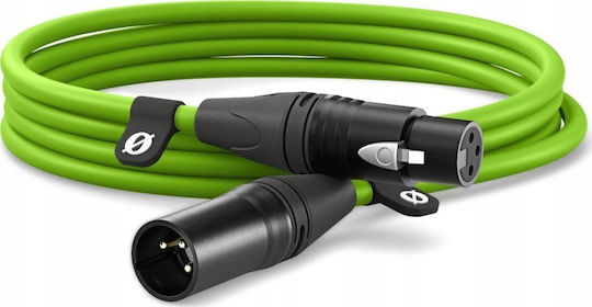 Rode Кабел XLR мъжки - XLR женски Зелен 3м 279-8