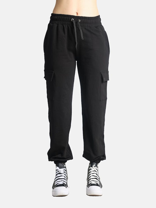 Paco & Co Damen-Sweatpants Schwarz