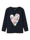 Name It Kids Blouse Long Sleeve Dark Sapphire Heart