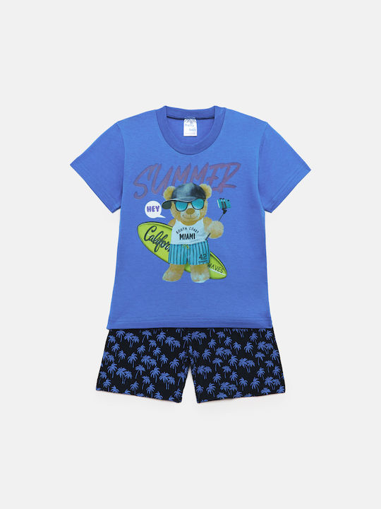 Pretty Baby Kids Pyjamas Summer Cotton Blue